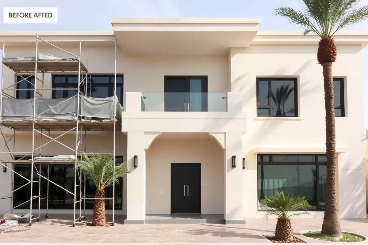 Villa renovation works on a Dubai compound by INFRAMEX Projects